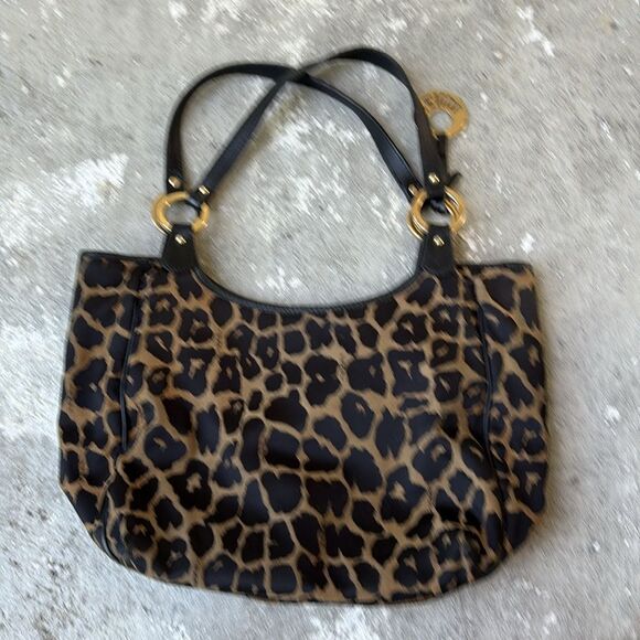 Fendi leopard print canvas bag - Picture 4 of 13